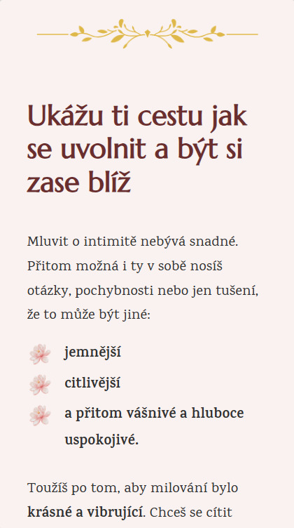 Mobilní web Marta Vančurová